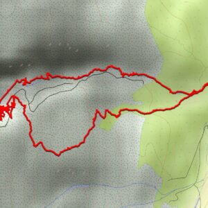 traccia della ferrata di Pentumas