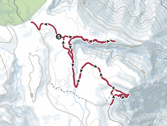 Traccia gps Pranu Trebini Città di Pietra